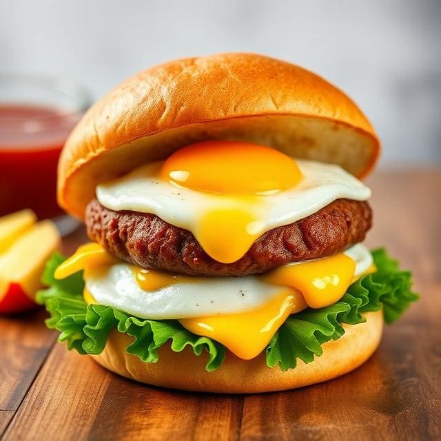 Breakfast Burger One Fifteenth Coffee